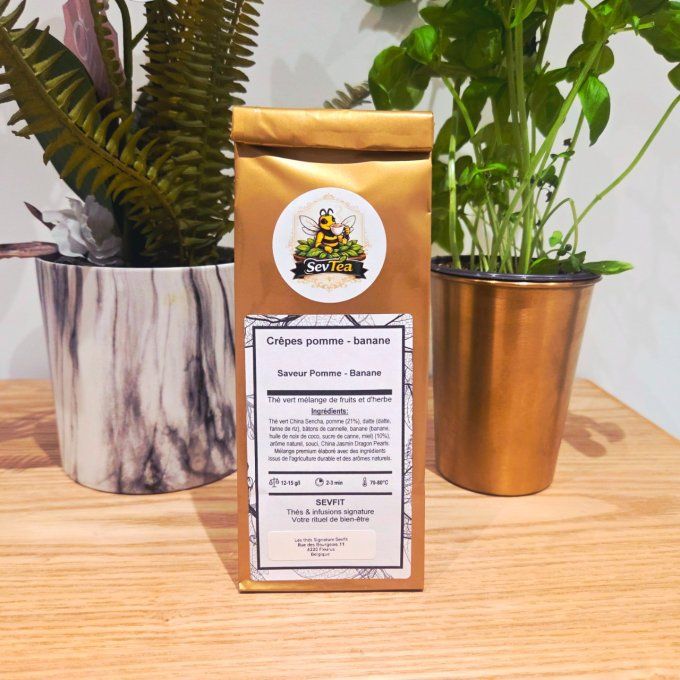 Crêpes Pomme Banane - Thé Vert Gourmand