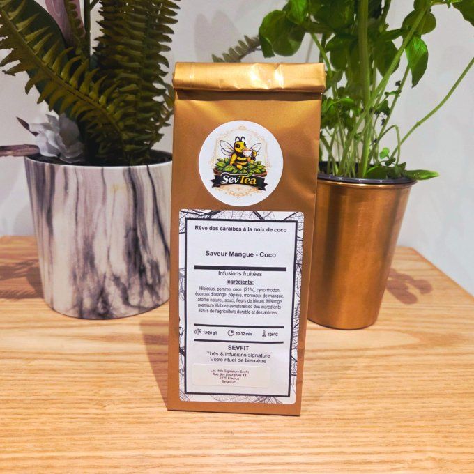 Rêve des caraïbes à la noix de coco – Infusion Fruitée