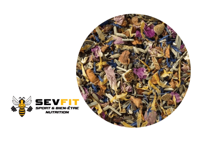 Beetea  ✾ Sevfit ✾ Papo'thé ✾ Tisane Colorée Fenouil Orange Citronnelle Rose 50gr