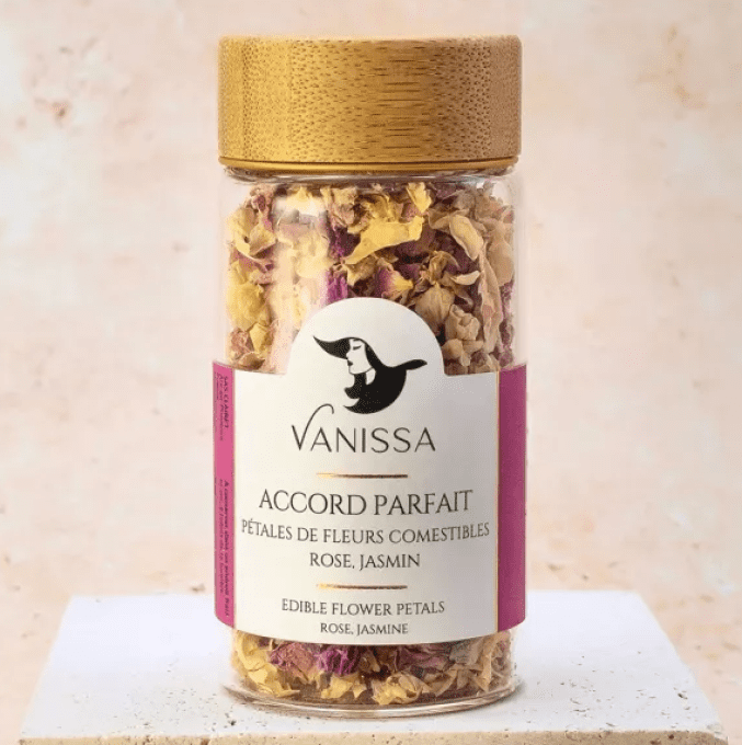 BeeSpice ✾ Sevfit ✾ Vanissa ✾ Accord Parfait : Pétales de Fleurs Comestibles Roses, Jasmin