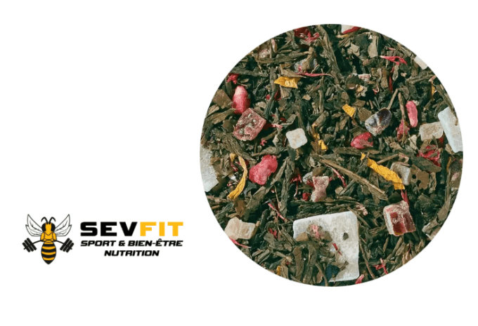 Beetea  ✾ Sevfit ✾ Papo'thé ✾ Thé Vert Aloé Vera-Grenade 50gr