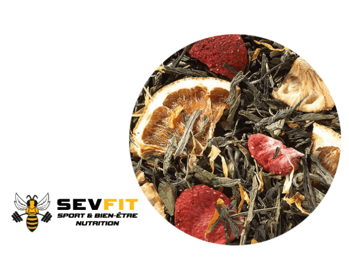 Beetea  ✾ Sevfit ✾ Papo'thé ✾ Thé Vert & Blanc Fraise Ananas 50gr
