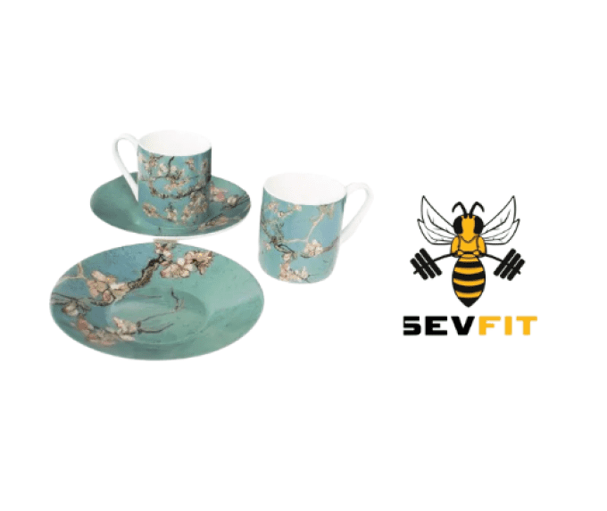 BeeArt ✾ Sevfit ✾  Service à expresso, Fleur d'Amandier, Vincent van Gogh