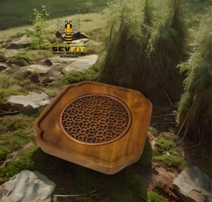 BeeCeremony  ✾ Sevfit ✾ Dessous de Théière en Bois de Noyer